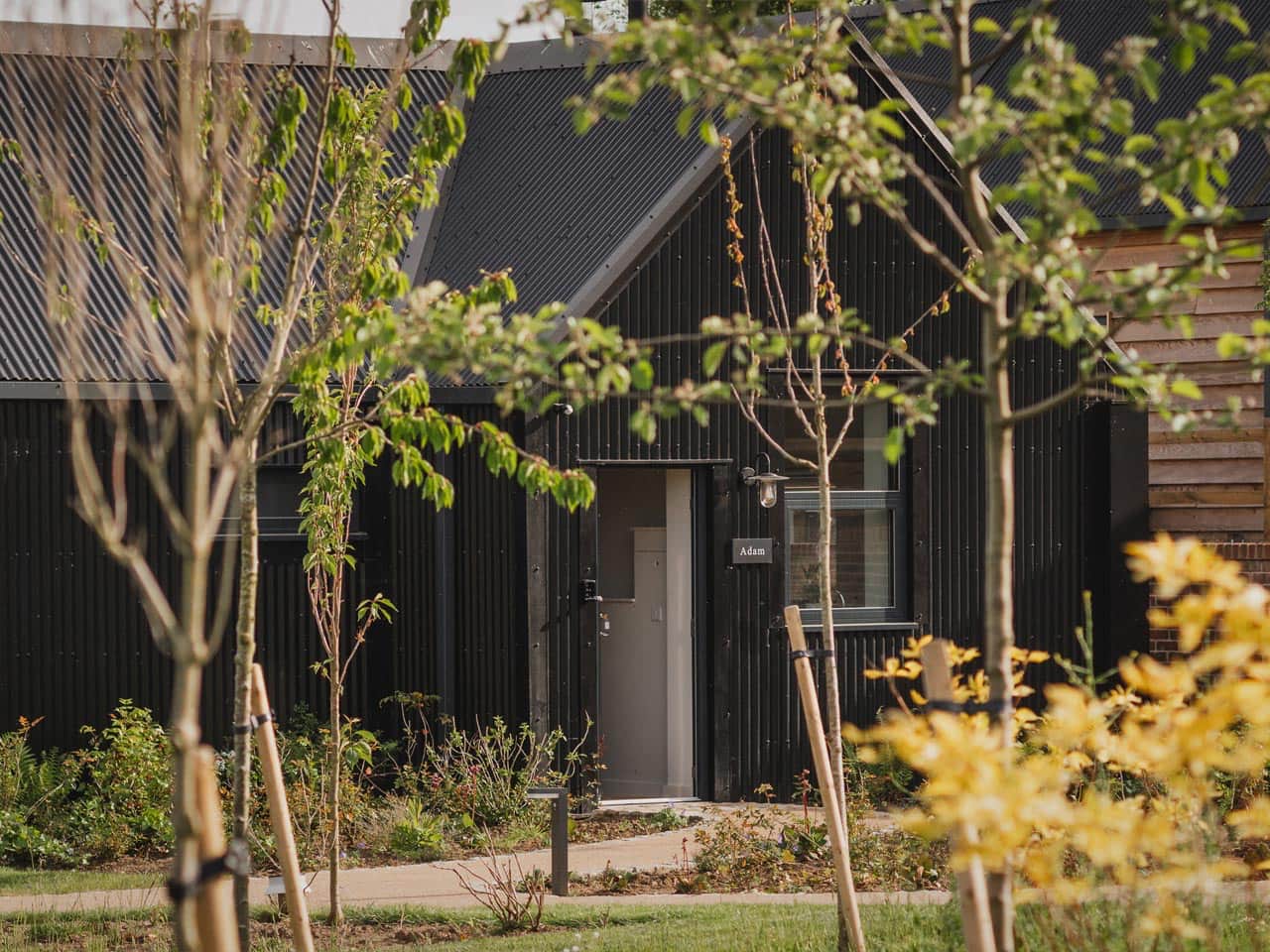 Exterior of Adam barn