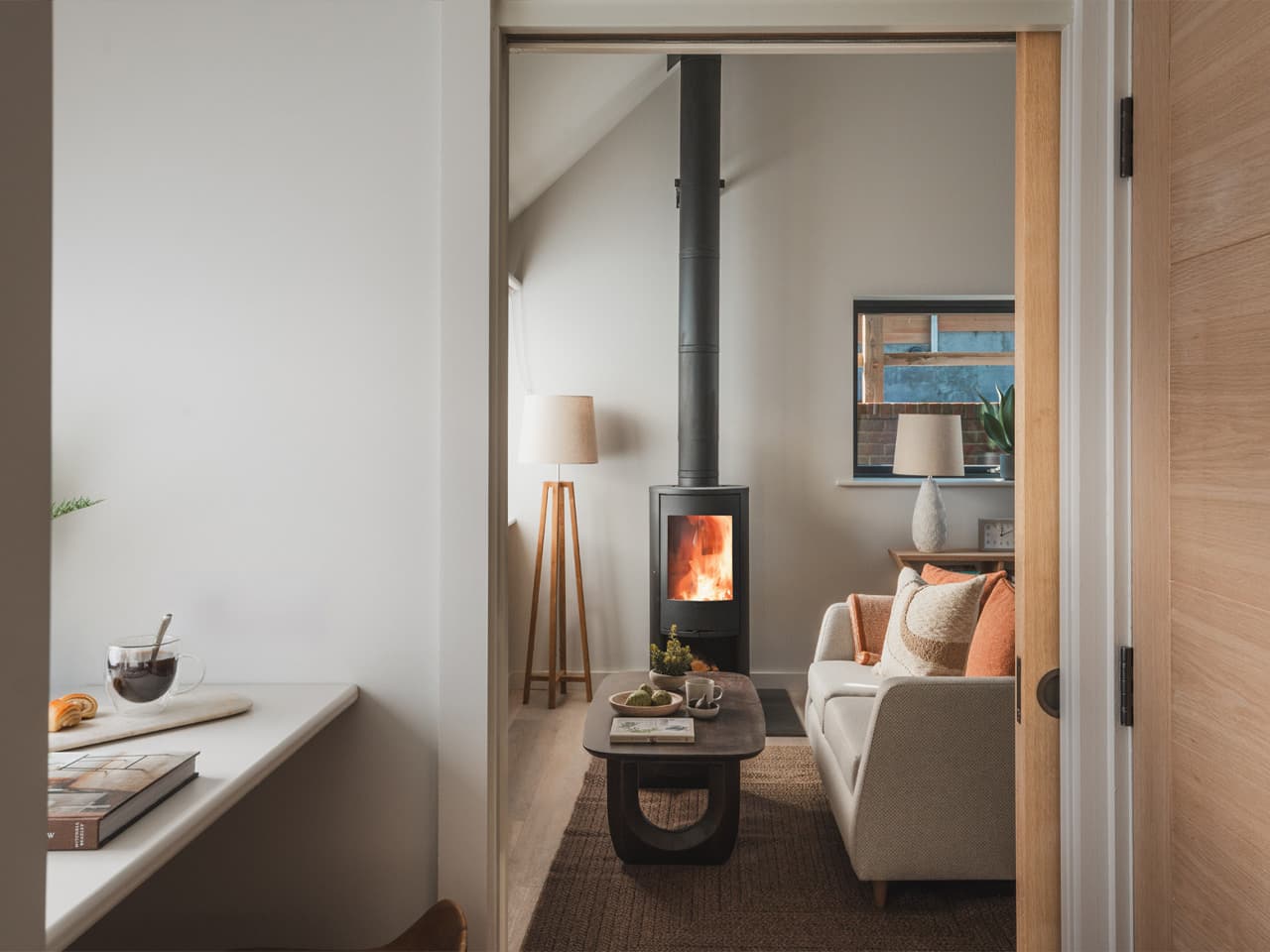 The living space at Adam barn, Longstones Avebury