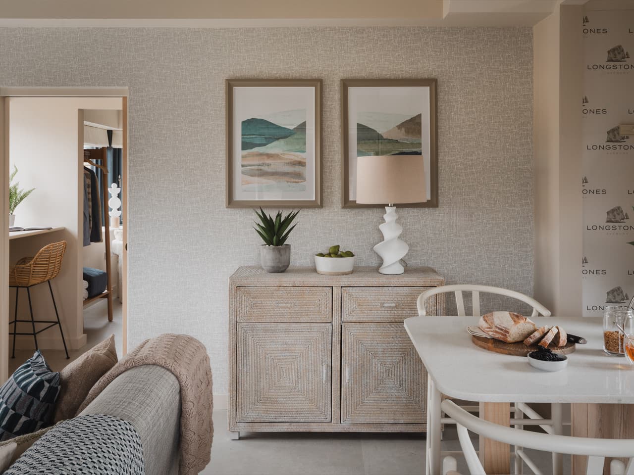 The living space at Eve barn, Longstones Avebury