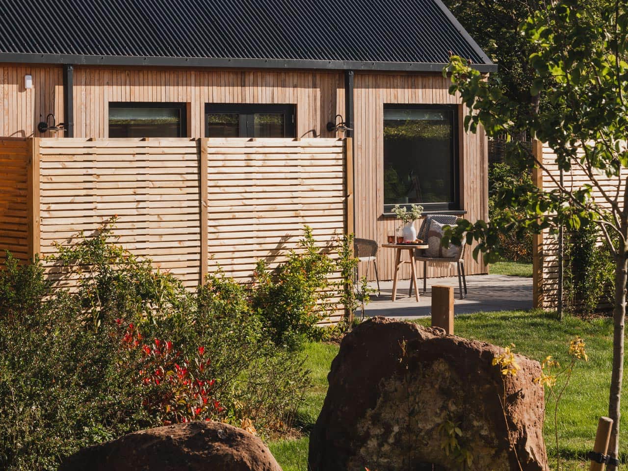 Outdoor space at Eve barn