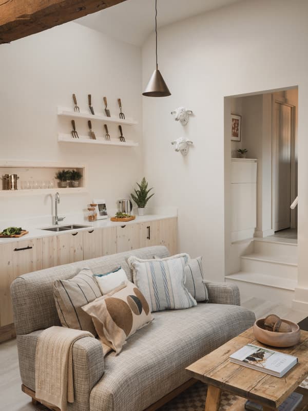 Living space at Kennet Barn