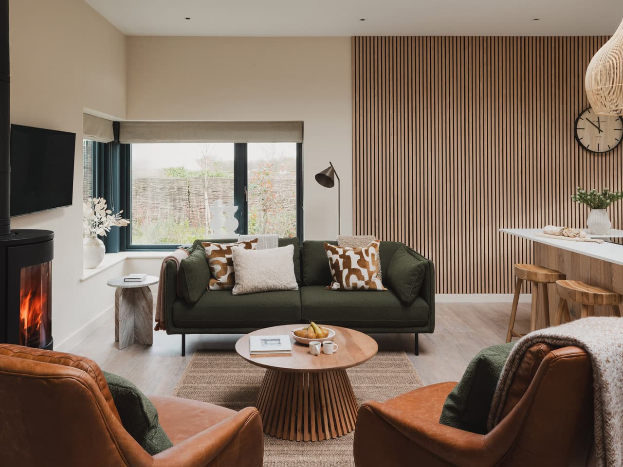 Living space at Windmill Hill barn