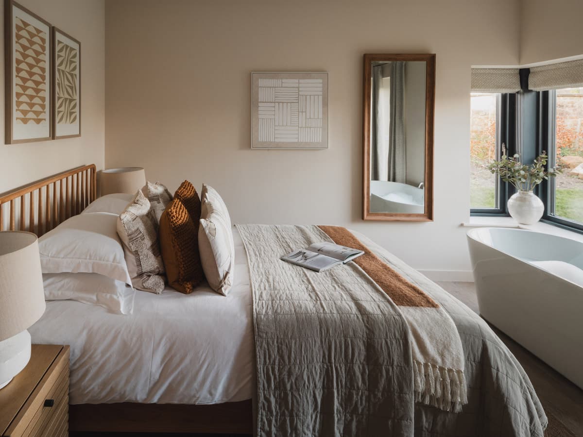 Bedroom in Windmill Hill barn
