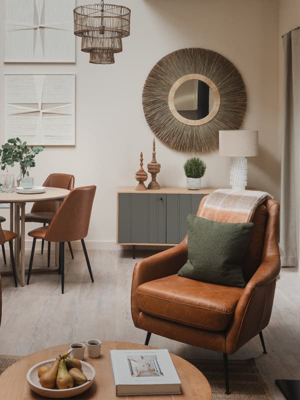 Living space in Windmill Hill barn